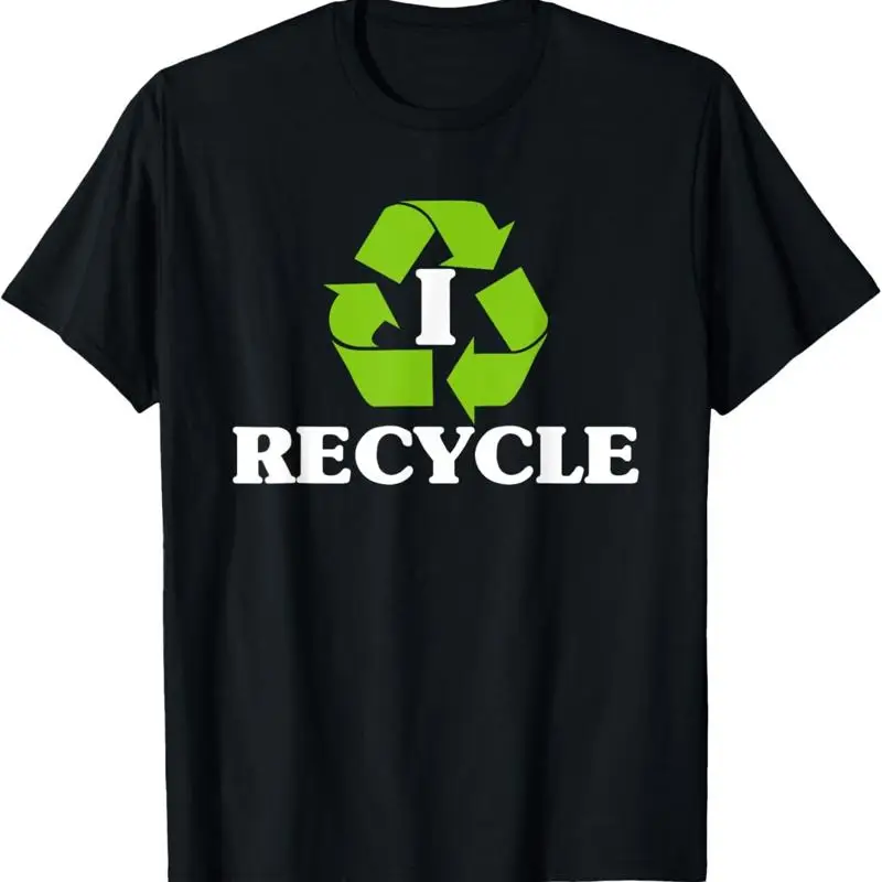 I Recycle Earth Day Recycling T Shirt With Symbol