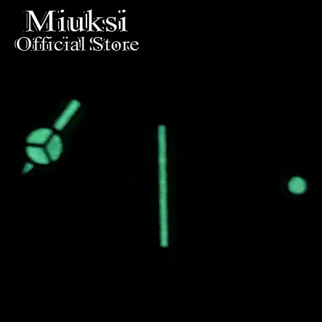 Miuksi VH31 silberne Uhrzeiger, grün leuchtend, passend für VH31 Uhrwerk, Uhrenzubehörteil – Detail 7