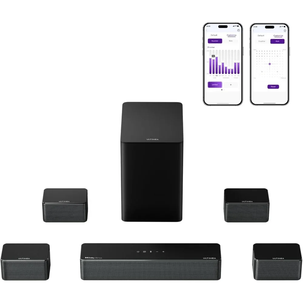 7.1 Surround Sound System for TV with Dolby Atmos, 460W Sound Bar for TV with 6.5