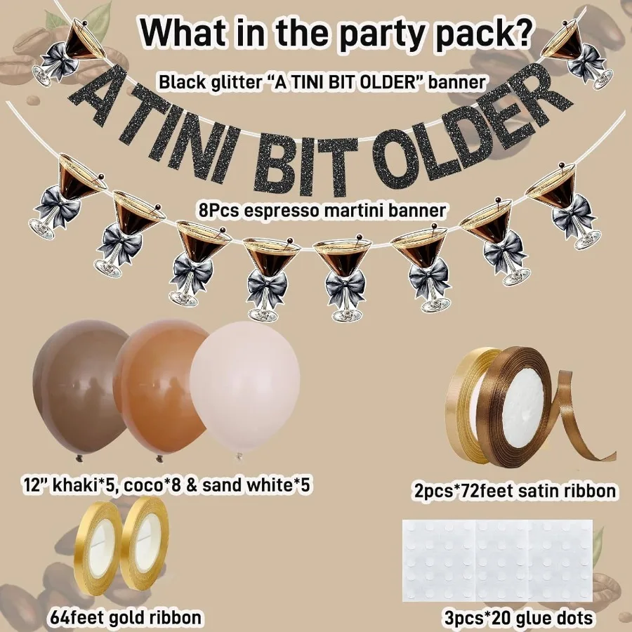 لافتة صغيرة قديمة على شكل إكليل مارتيني 12 بوصة مع شريط فيونكة ذاتي الصنع لتزيين أعياد الميلاد تحت عنوان إسبرسو لقمة صغيرة O