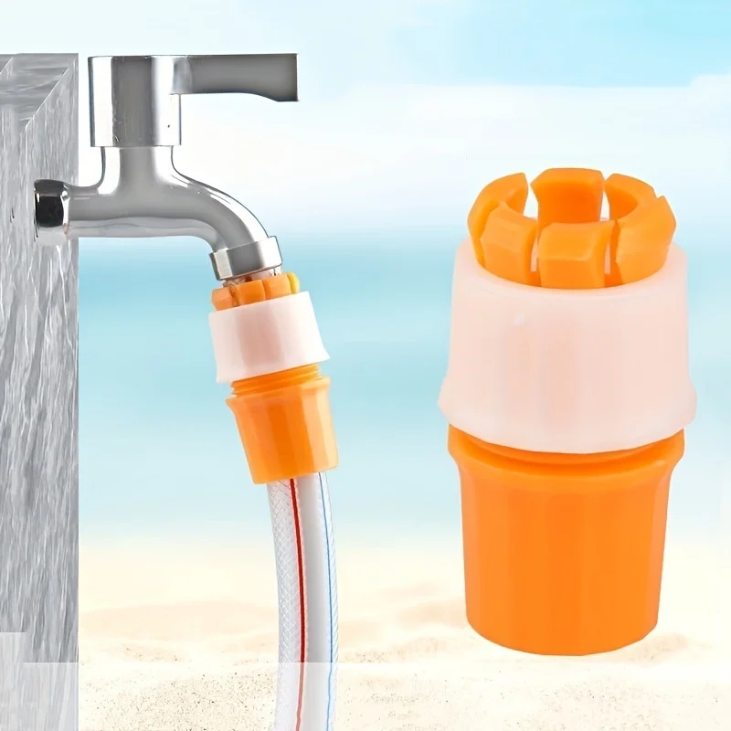 2/5 universal faucet interface anti-backflow quick connectors, suitable for gardens, kitchens, lawns and bathrooms