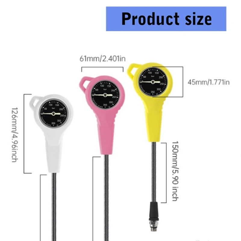 U1JC قياس الضغط المتبقي للغوص، مقياس الضغط البديل، مقياس الضغط عالي الدقة، سهل الاستخدام #4