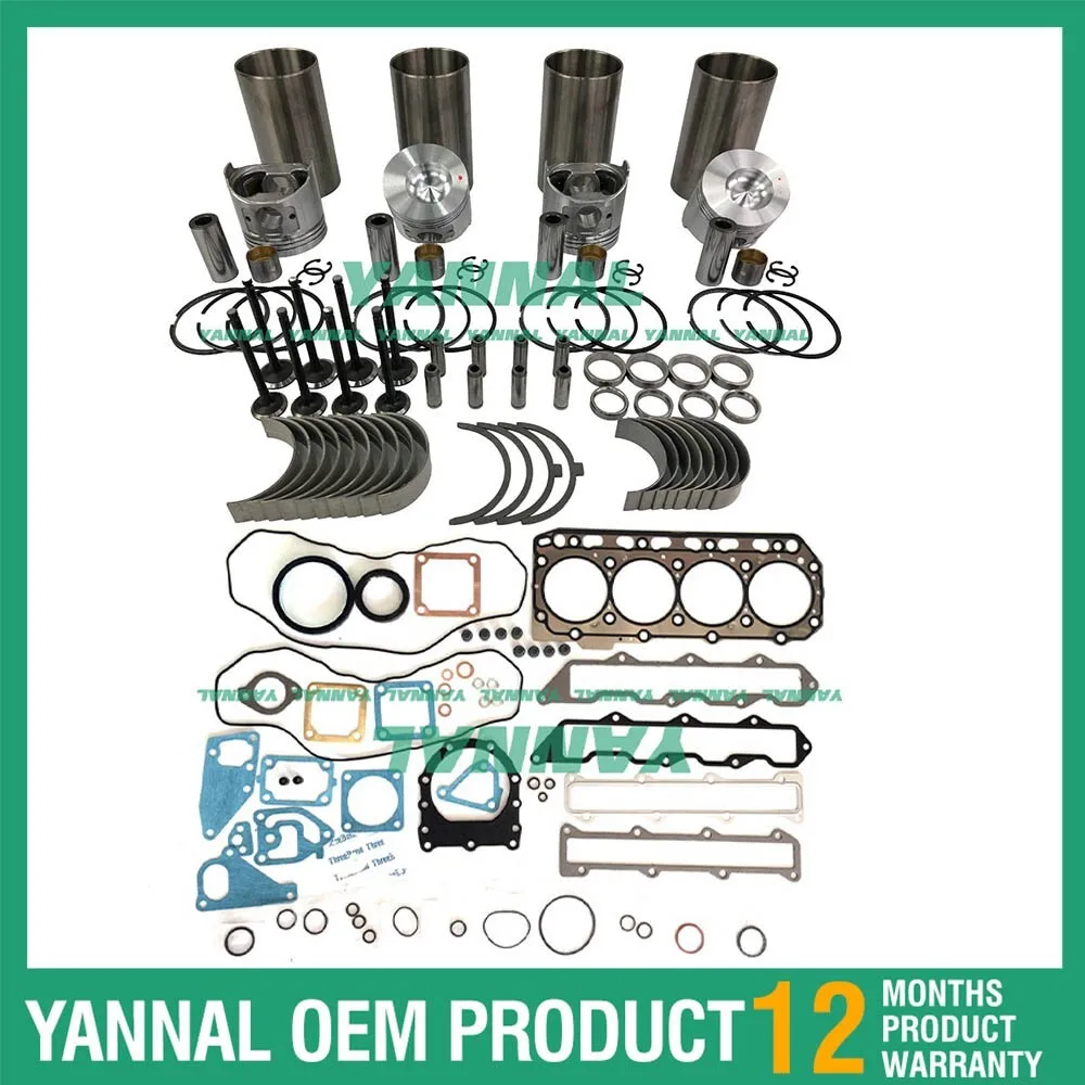 

4TNE86 Overhaul Rebuild Kit For Yanmar 4TNE86 Excavator Engine Parts