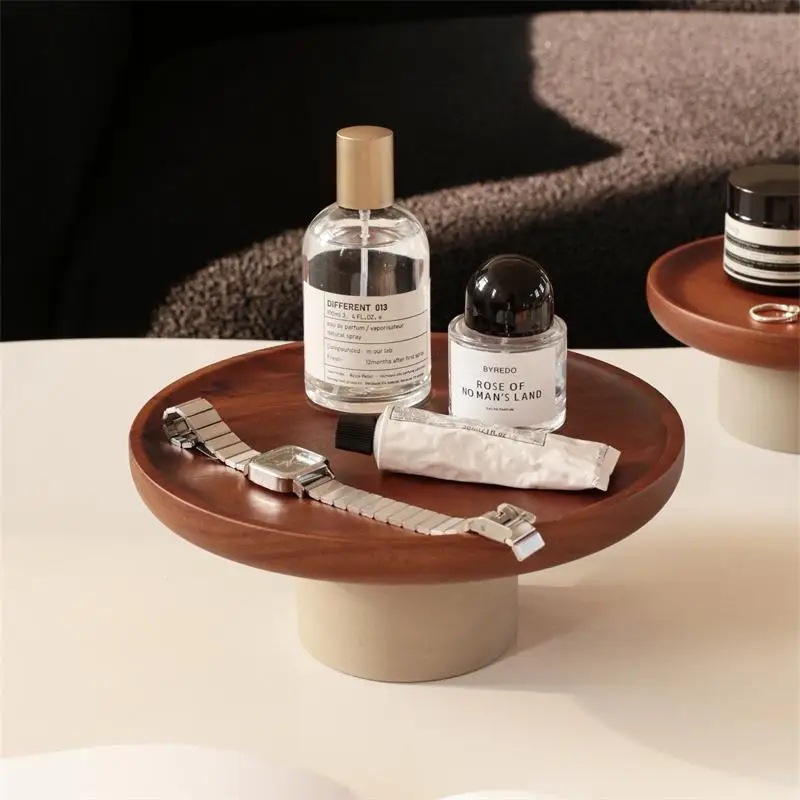 Wood Tray Storage Tray Fruit Plate Storage Tray entrance key storage plate Multi-Functional Tea and Snack Plate Gift