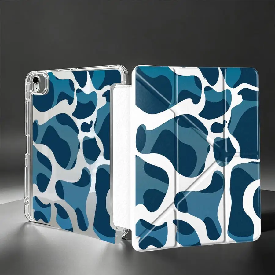 Tablet Case For Samsung Galaxy Tab S8 S10 Lite A11 A9 Plus S7 FE S9 Plus A8 With Pen Slot Cover Personalized Ripple Pattern