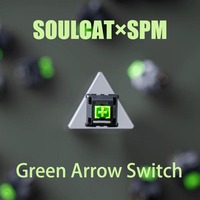 SOULCATxSPM Green Arrow Switch 5Pin Linear 40g Factory lubrication PC POM Nylon Mechanical keyboard Switcher Gamer Free Shipping