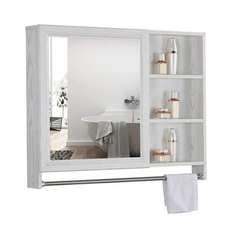 Body Mirror Wood Dresser  Wall Cabinet Vanity Storage Makeup Bathroom Shelf Hanging Armoires De Salon Bedroom Furniture