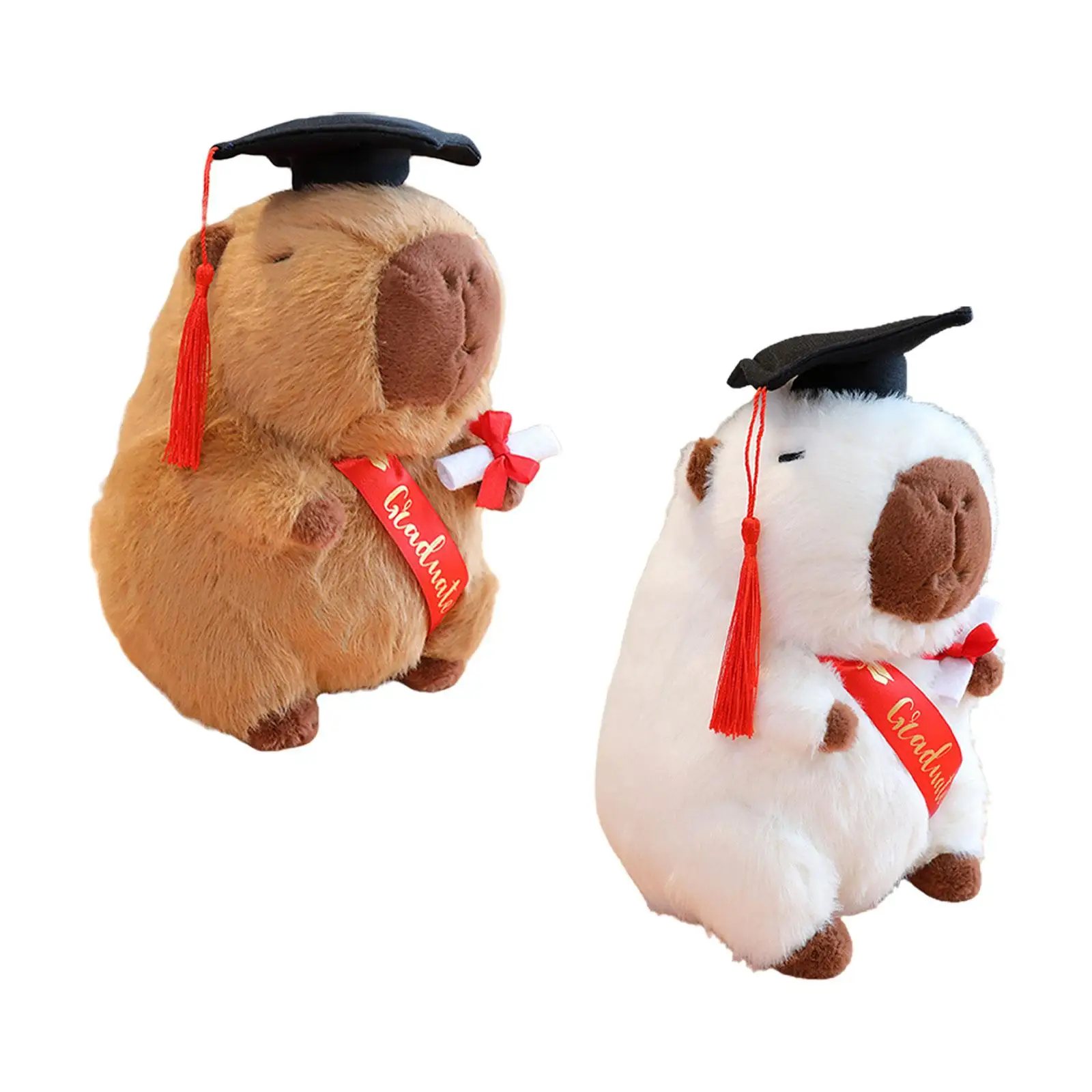 Capybara Doll Height 9.84inch Ornament Simulation Stuffed Animals for Family