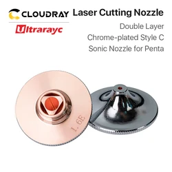 Dysze laserowe Ultrarayc Chromowane dwuwarstwowe kaliber D28 1,2 mm-1,6 mm do cięcia metalu Penta Sonic