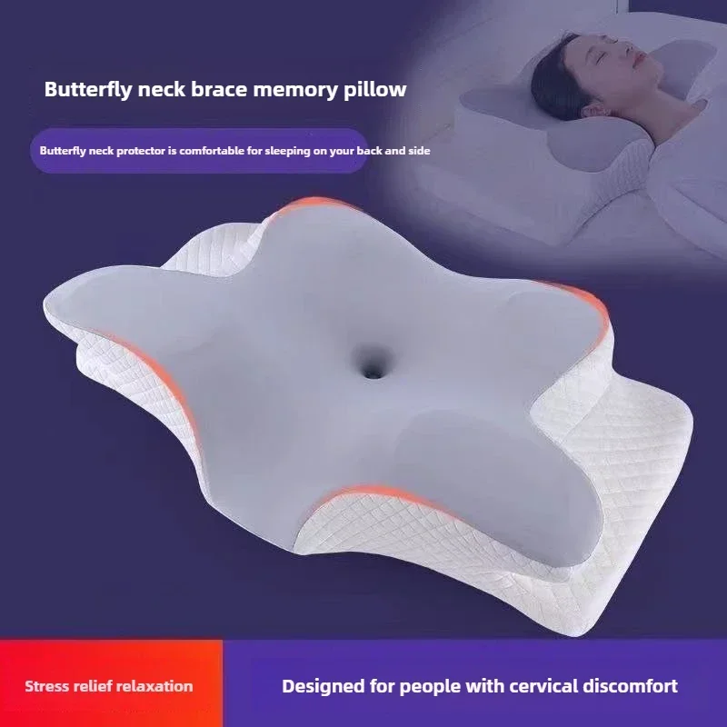 

Cervical Pillow Protects Cervical Slow Resilience Memory Cotton Correction Humpback Rich Bag Special Non Collapse Pillow Core