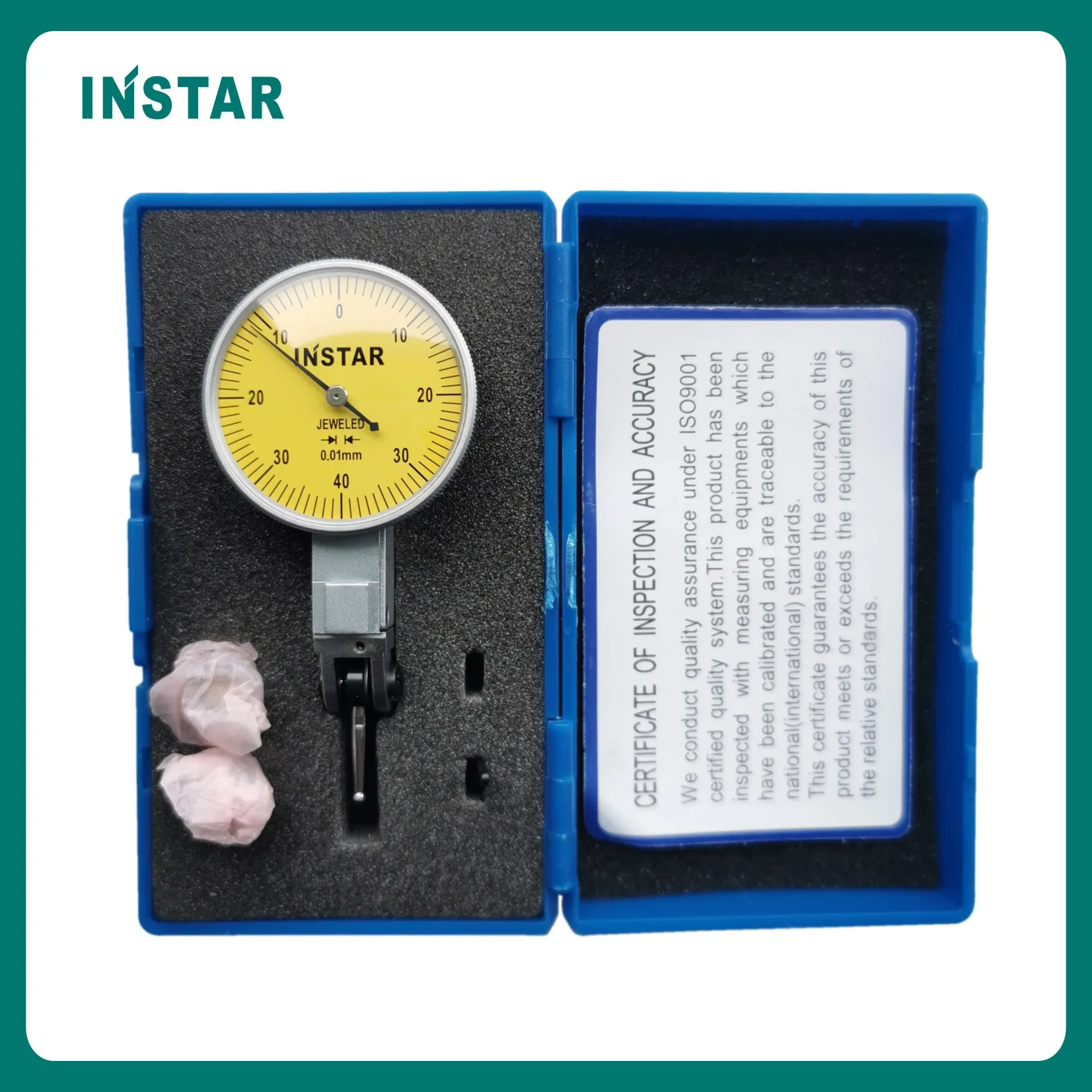 INSTAR Plus Dial Test Indicator 0-0.8mm Micron Dial Gage Horizontal, Vertical 0-0.2mmx0.002mm Industrial Quality 0-10mm x 0.01mm