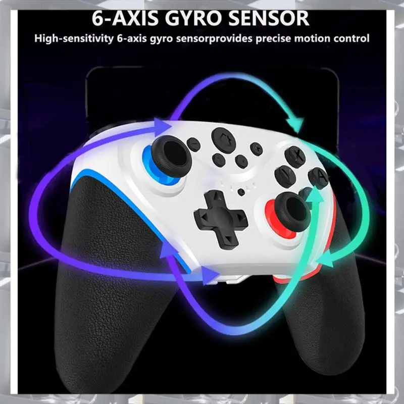 

Hot Selling-For Android PC 360 Steam TV Box Switch Wireless Bluetooth Multifunction Convenient Practical Gamepad, Black Durable