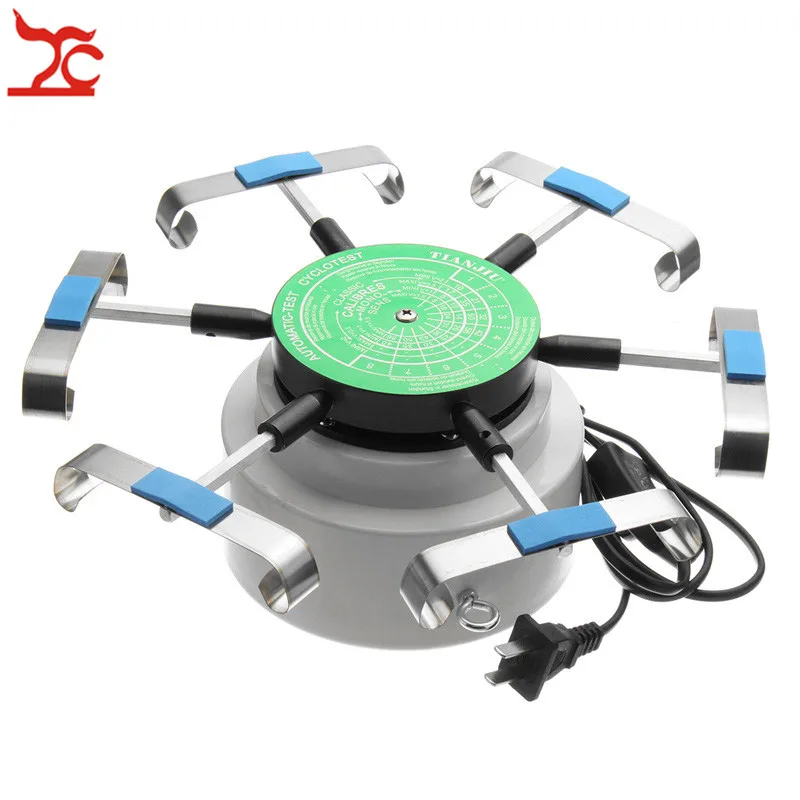 Professional US Standard 110V Watch Repair Tool 6 Arms Automic-Test Cyclotest Watch Tester Machine Watchmaker Tester Tool