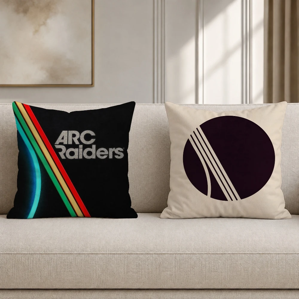 A-Arc Raiders Game Pillow Case Plush Pillow Cases Home Decoration Pillow Cover for Sofa Bed Chair Living Room