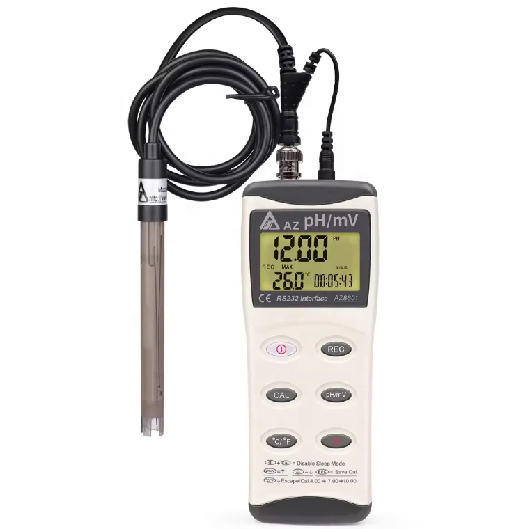 pH Meter pH Test Pen Industrial High Precision Aquarium Water Quality pH Tester AZ-8601