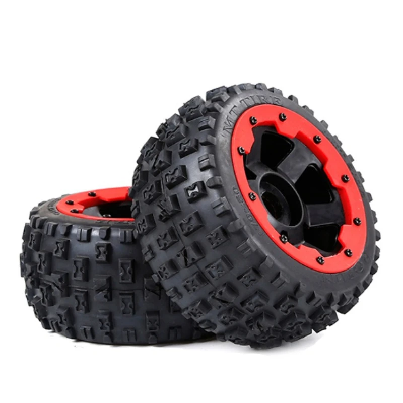 -For 2pcs/lot Rear Front Off Road Tire Tyre Wheels For Rofun Baha Rovan Baja 5B 1/5 RC Cars Parts Accessories 850781 850791*