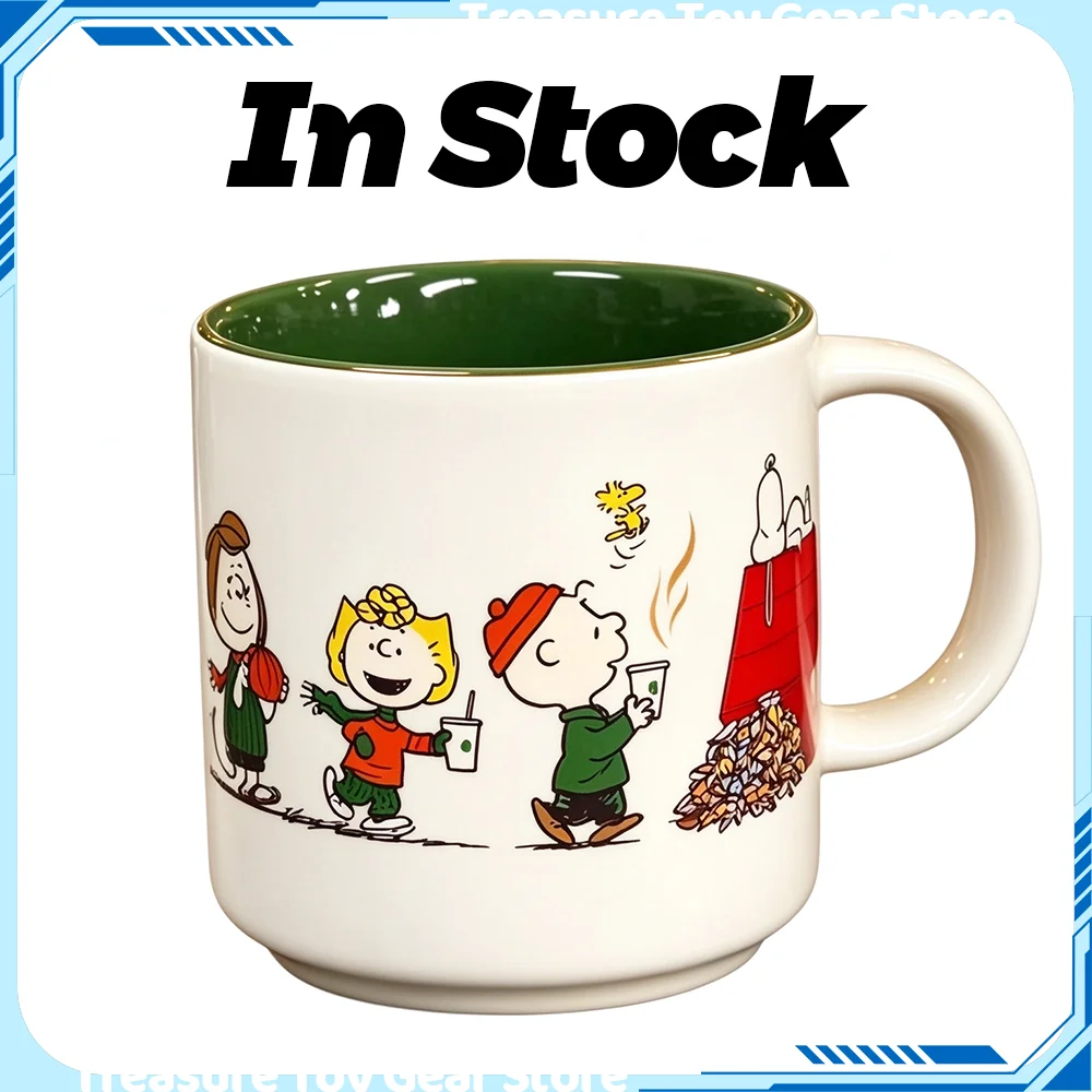 In Stock Cute Snoopy Mug High Quality Ceramic Cup Office Collectible Water Cup Trendy Collectible Birthday Gift