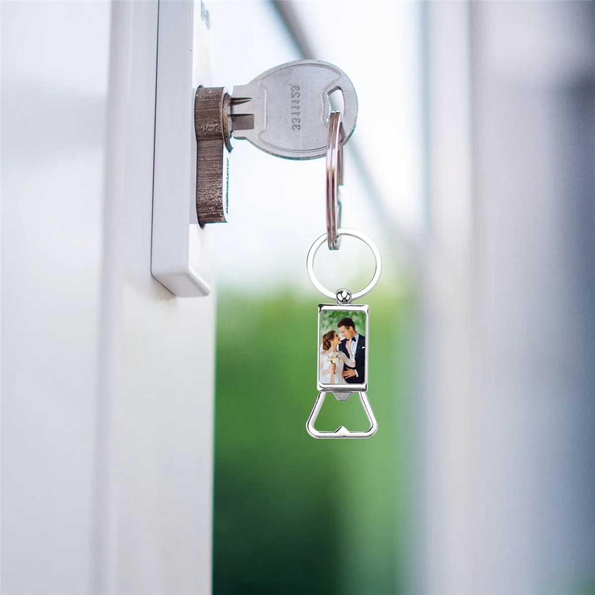 Sublimation Blanks Keychains Metal Bottle Opener Heat Transfer Sublimation Keychains for Personalized Sublimation Photo