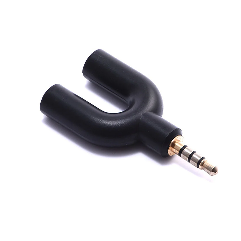 2 PCS Audio Adapter Head Y Splitter Cable Headphone Male to Female Converter for