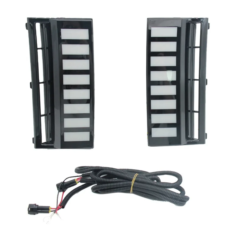 Front Bumper Fog Light DRL For Hyundai Santa Fe IX45 2024- 2025 Sequential Turn Signal Daytime Running Light Lamp