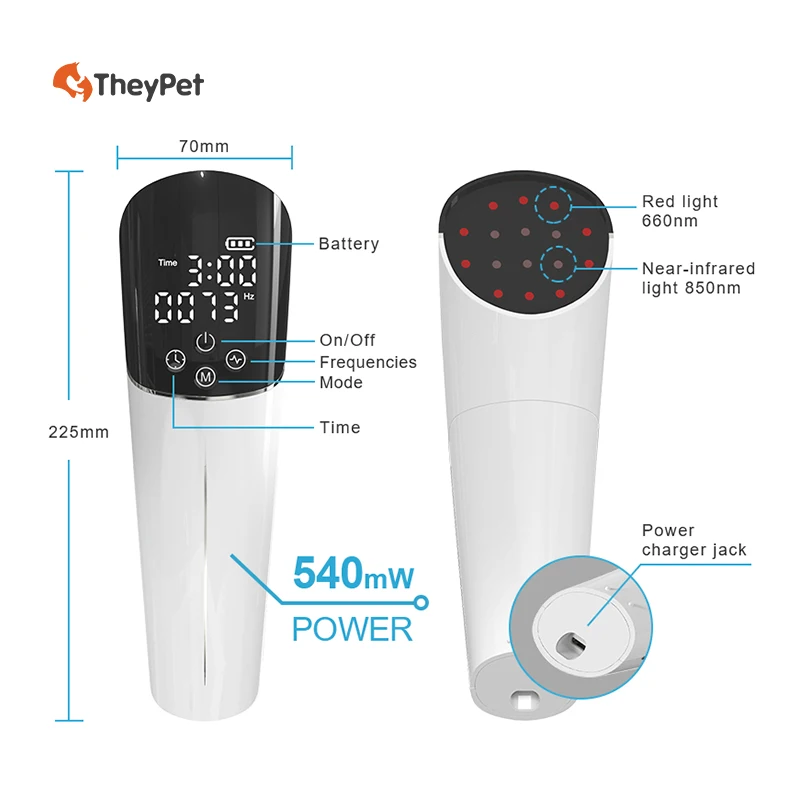Horse Knee Joint Hook Arthritis Red Infrared Therapy Device Durable Handheld Light Therapy Rechargeable Device