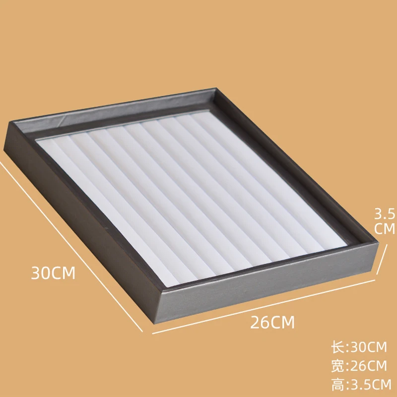 

Unique Gray Pu Jewelry Props Tray Can Be Wiped With Water Spot Jewelry Packaging Rings Earrings Jewelry Display Storage tray
