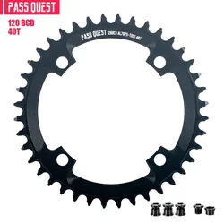 PASS QUEST 120 BCD chainring 36T 38T 40T 42T 44T 46T 48T road bike MTB chainring 120bcd suitable for sram X7 X9 XX 2X crank