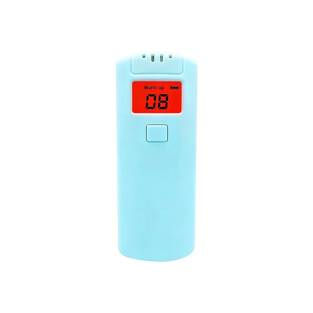 2pcs/pack  AT-64 Prfessional Personal Breath Digital LCD Display Portable  analyzer keychain breathalyzer  Alcohol Tester