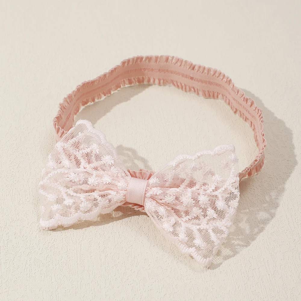 3 Buah/Set Hiasan Kepala Anak Ikat Rambut Elastis untuk Bayi Perempuan Ikat Kepala Ikatan Simpul Renda Lucu Turban Anak Aksesori Rambut Bayi Perempuan