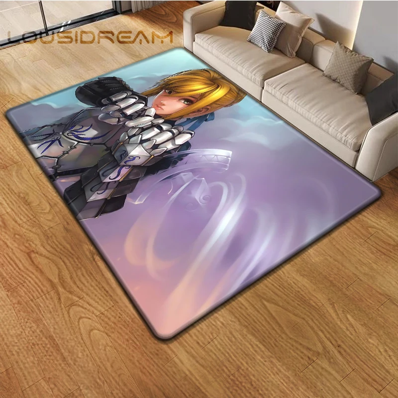 Fate Zero Saber Game Cartoon Carpet Kitchen MatEntrance Doormat Bedroom Floor Decoration Living Room Bathroom Anti-slip Rug