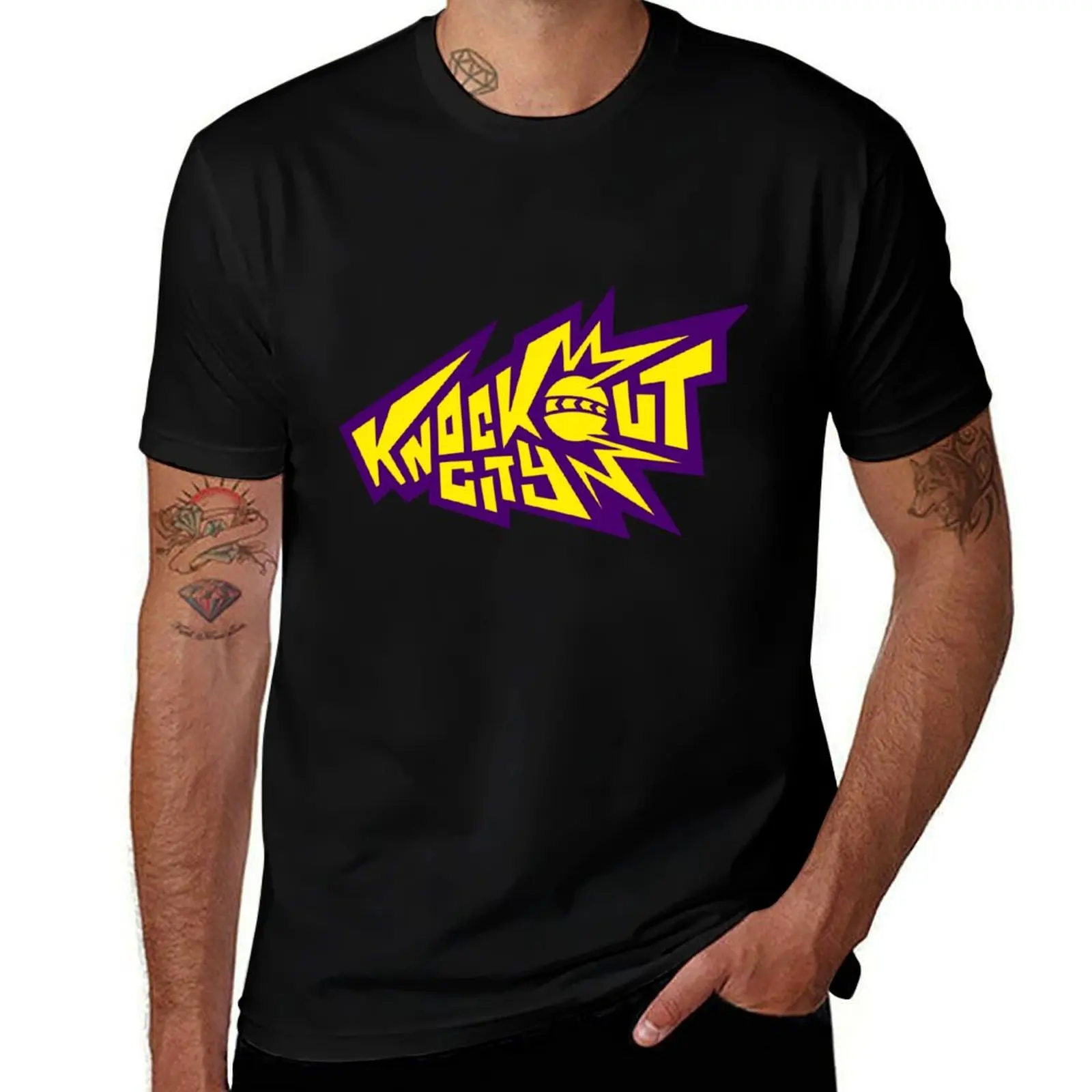 Knockout City Logo T-Shirt High Elasticity Sports T-Shirt