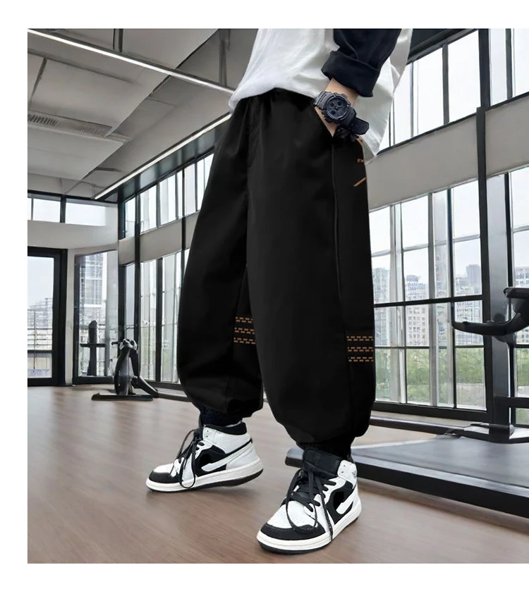 Koreanische Kinder-Frühlingssport-Hose für Jungen Neue Mode High-Street Casual Hosen für Teenager Kinder Sportliche Jogginghose 5 7 9 11 13 14 Jahre – Detail 7