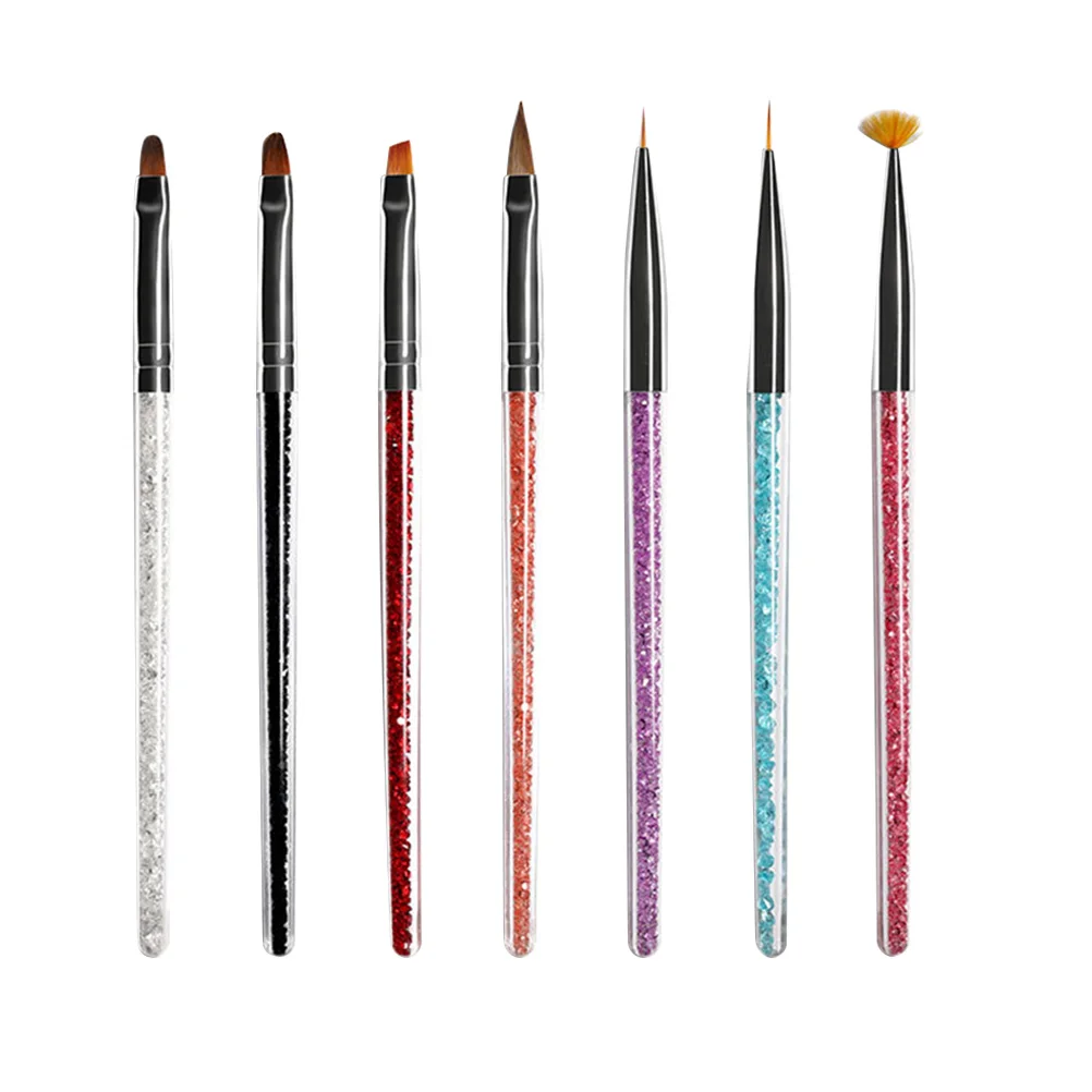 

Nail Art Brush Set LED Nails Kit DIY Manicure Tools for Brushes Pen Liner Crystal