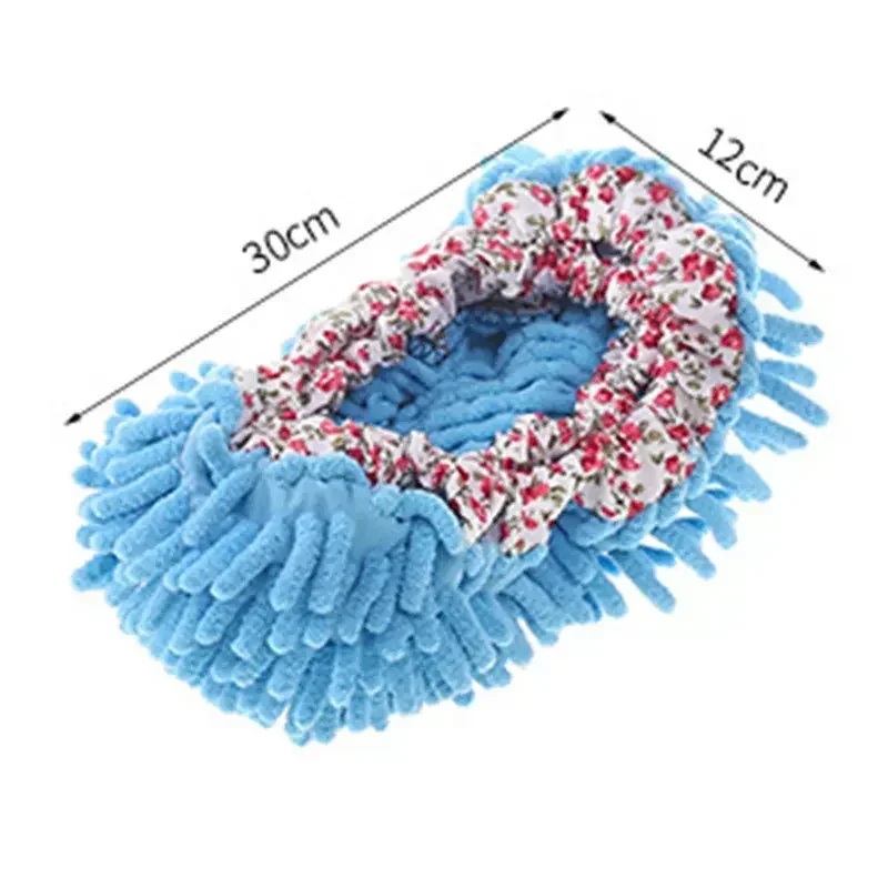 2pcs Dust Cleaner Grazing Slippers House Bathroom Floor Cleaning Mop Cloths Clean Slipper Microfiber Lazy Shoes Cover