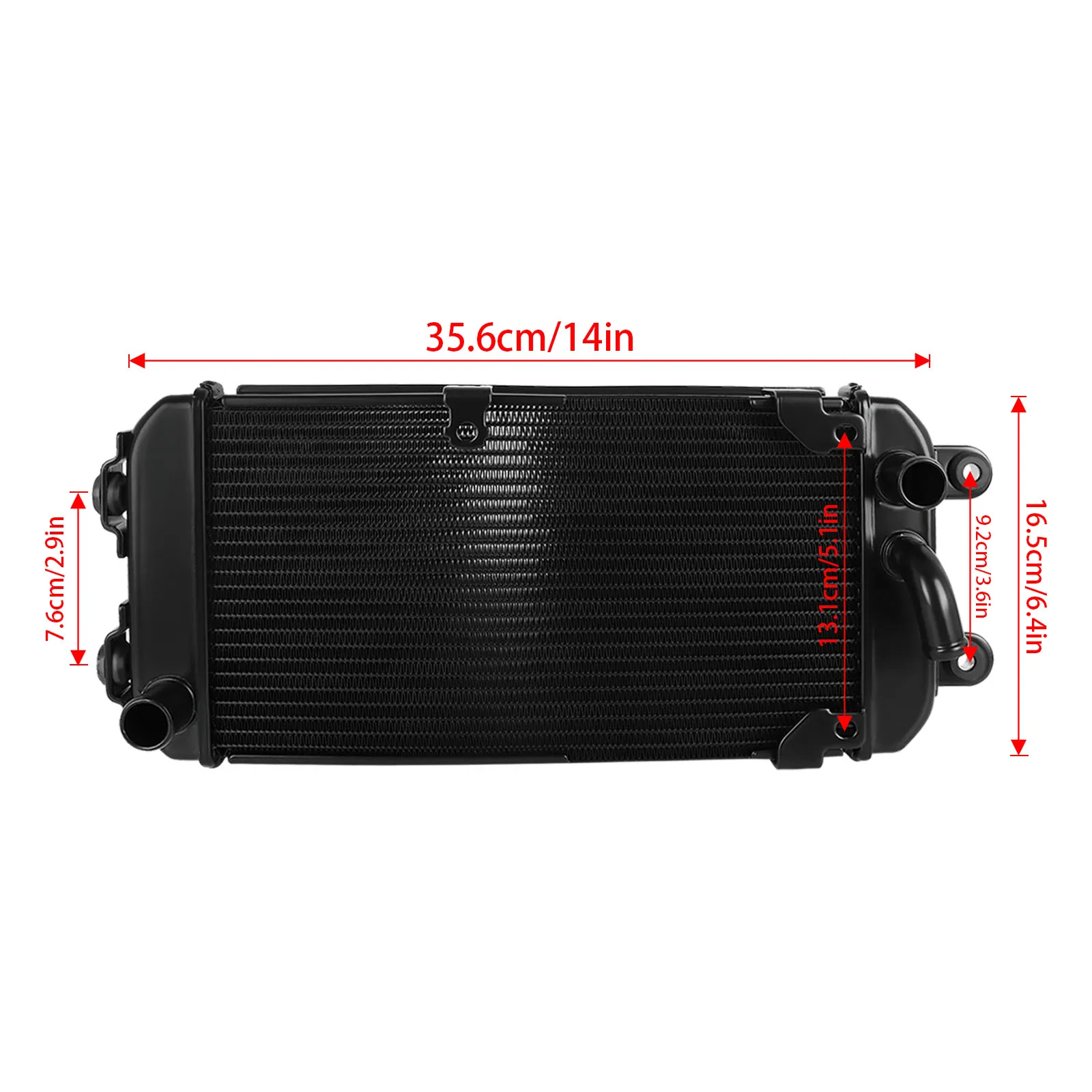 Engine Coolant Radiator Water Tank For BENDA Chinchilla 450 500 Motorcycle Aluminium Cooler Cooling Radiator Accessories