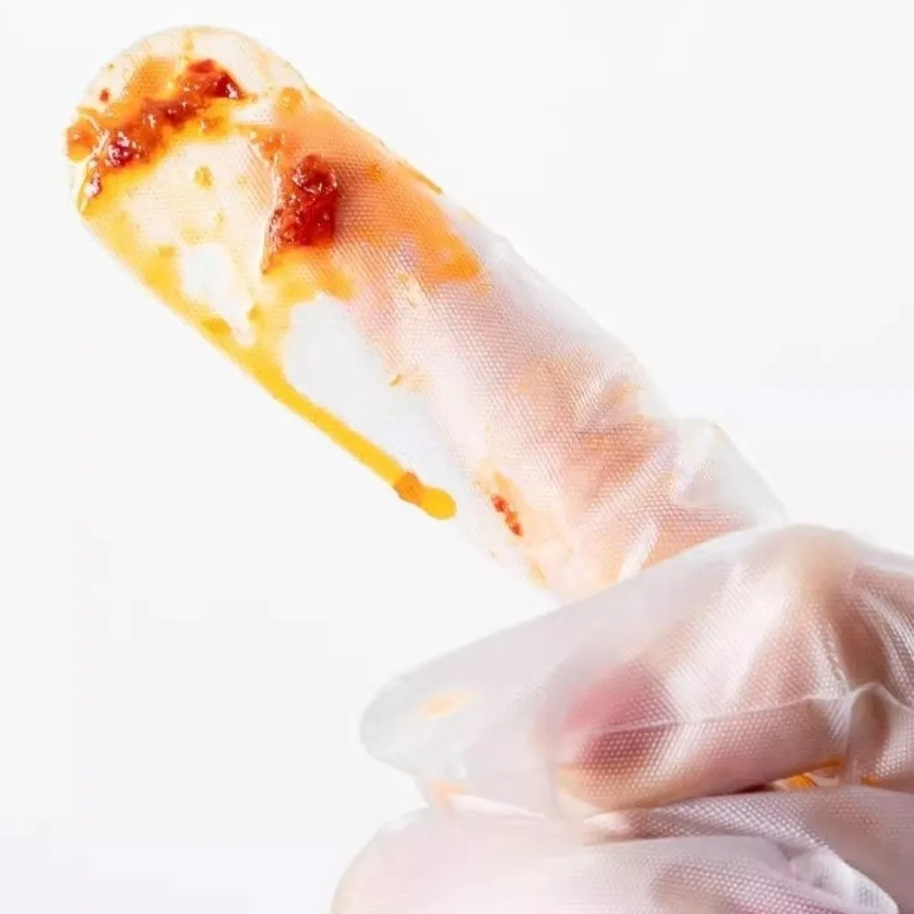 

50PCS Household Gloves Thickened Disposable Gloves Waterproof Long Cuff Cleaning Gloves 59cm CPE Scrubbing Gloves Gardening