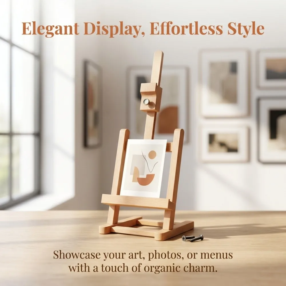 Steady Load Bearing HJ‑6B Tabletop Easel Small Stable Display Stand Adjustable Photo Frame Support Photo Frame Table Display