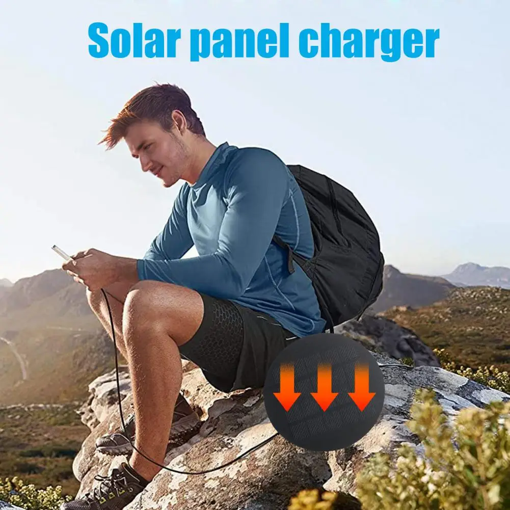 Mobile Phone Charger Portable Solar Charger 1.2w 5v Portable Solar Panel Charger Lightweight Usb Type-c Solar for Electronics
