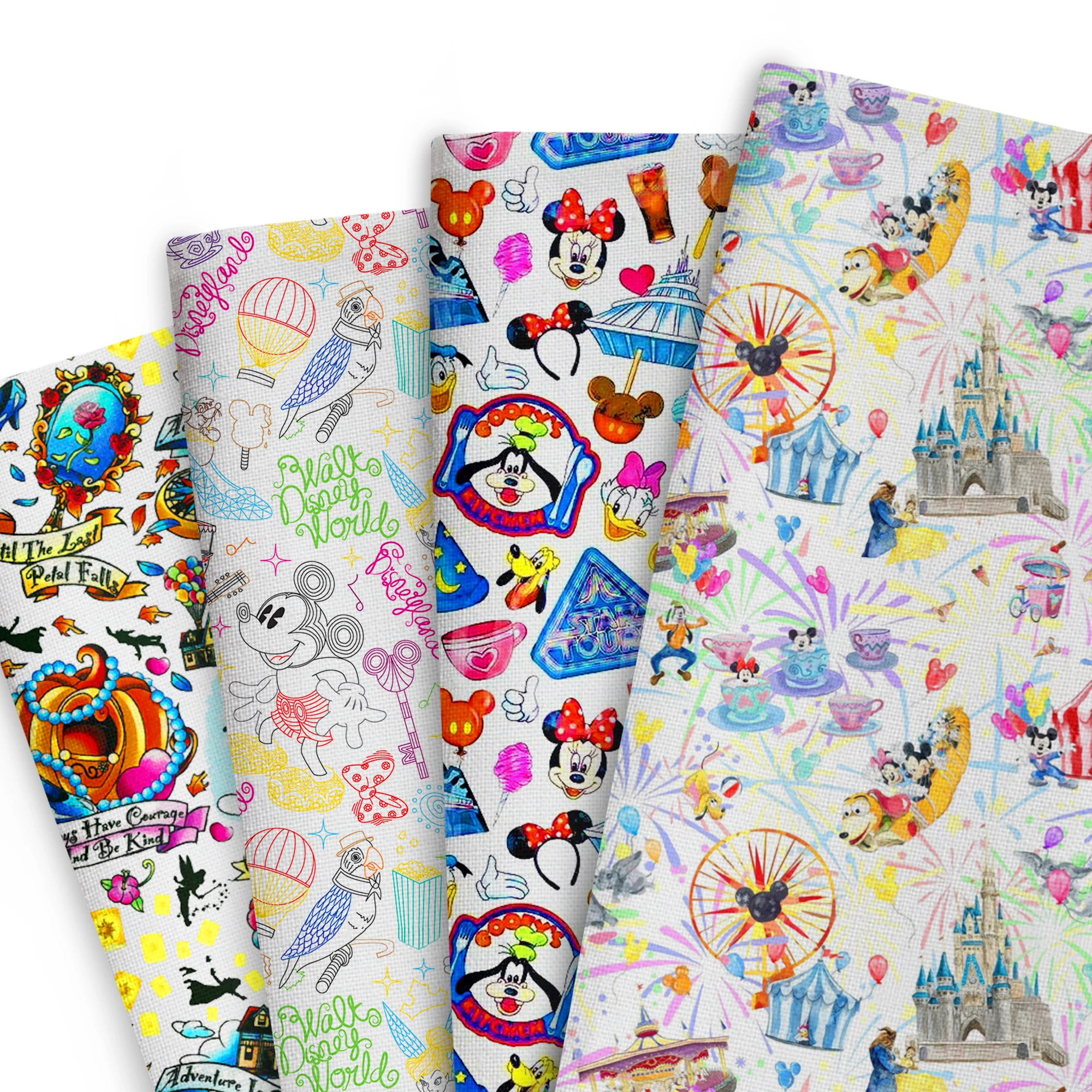 BEAST KINGOM Cartoon 50*145cm Patchwork Printed Polyester Fabric Tissue Sewing Quilting Fabrics Needlework Material DIY Handmade