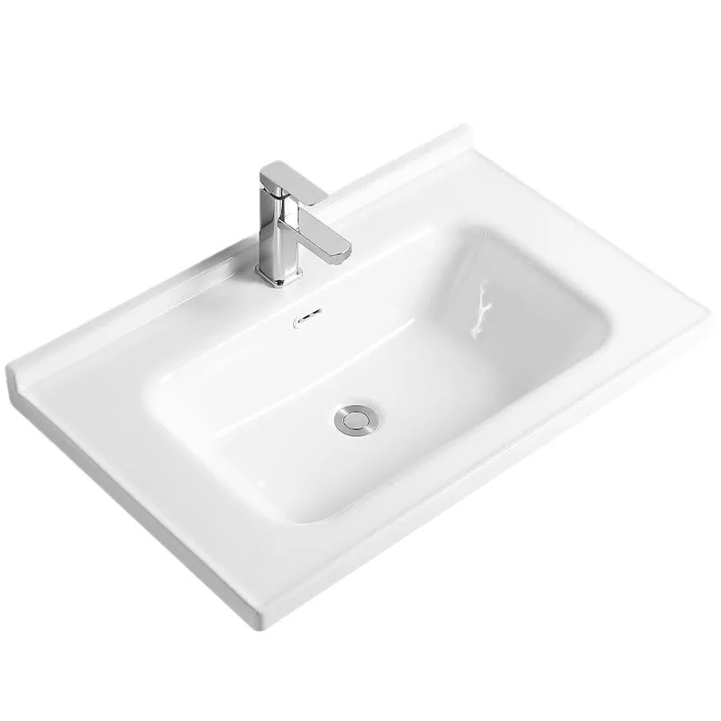 

Индивидуальный керамический умывальник с одной чашей, полувстраиваемый, для домашней ванной комнаты, умывальник-тумба Taichung