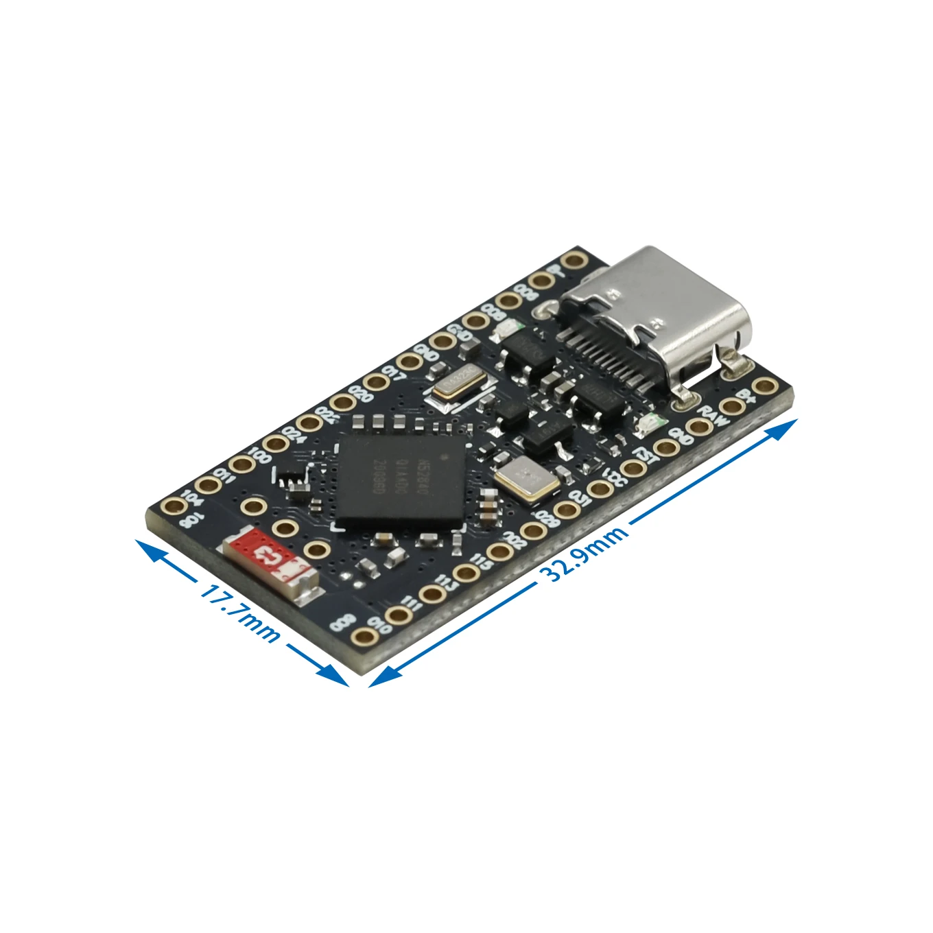 NRF52840 Development Board Supermini Compatible With Nice!Nano V2.0 Bluetooth Charging Management