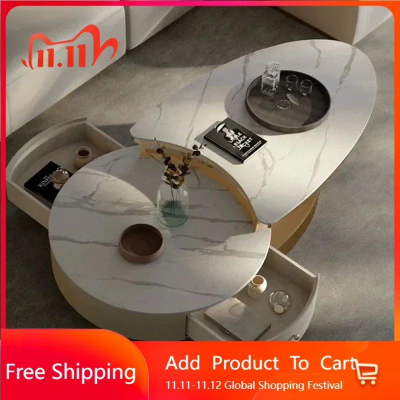 

Show Living Room Coffee Tables Storage Luxury Nordic Coffee Tables Minimalist Modern Luxury Couchtisch Postmodern Furniture