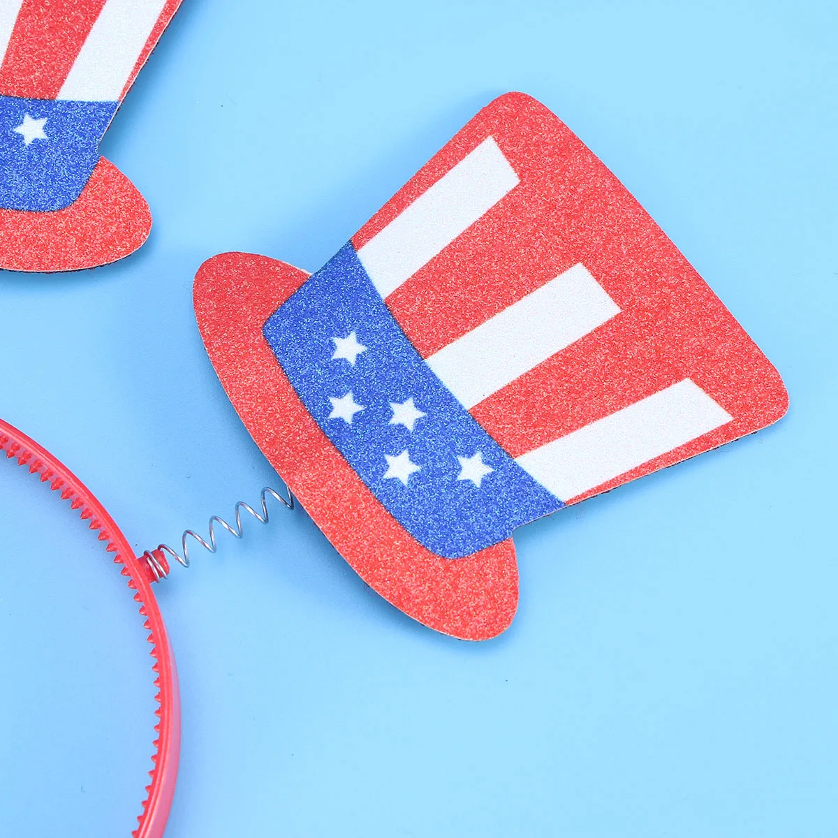 

6Pcs AmericanFlagHeadb s KidsHairHoop BabyGirl IndependenceDay Festival CostumeParty Christmas PhotoProp HairAccessory