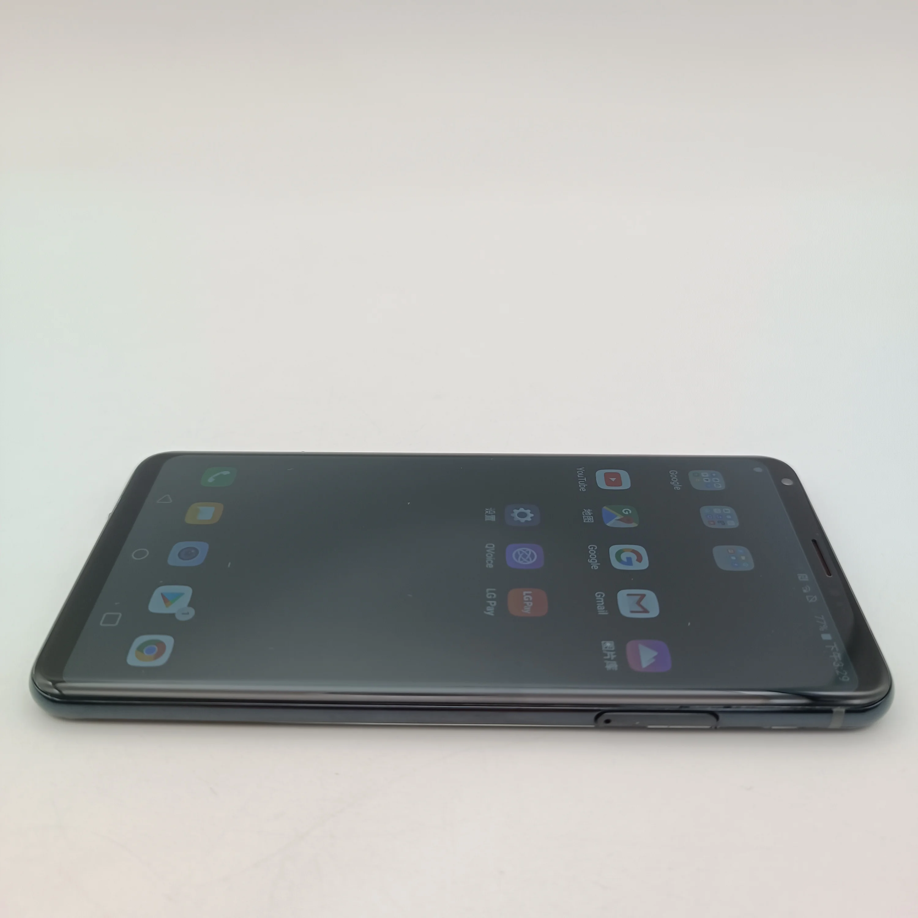 هاتف LG V35 ThinQ الأصلي غير مقفول بشريحتين 6 جيجابايت رام 64 جيجابايت ثماني النواة 16 ميجابكسل 6.0 بوصة 3300 مللي أمبير في الساعة أندرويد 8 FM QC3 الذكي