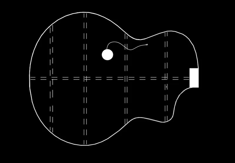DOUBLE OS1 Vibration Akustikgitarren-Tonabnehmer, schwarze Resonanztechnologie, EQ, digitaler Vorverstärker, Reverb Chorus Delay, Mikrofonfunktion – Detail 12
