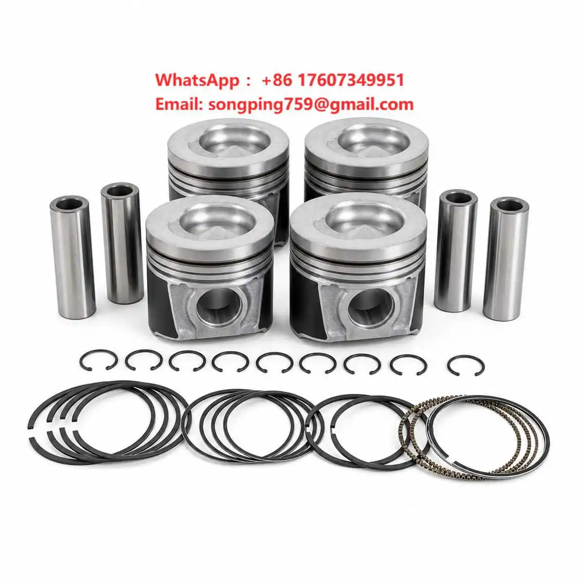 Weichai Wp10 Engine Weichai Power Repair Kit Piston Assembly Wp12 Four Matching 612600900075 612600900080 Howo Engine Part