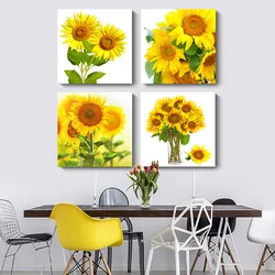 Modern Sunflower Canvas Painting Nordic Landscape HD Pictures Flower Posters and Prints Wall Art Pictures Wall Decor No Frame