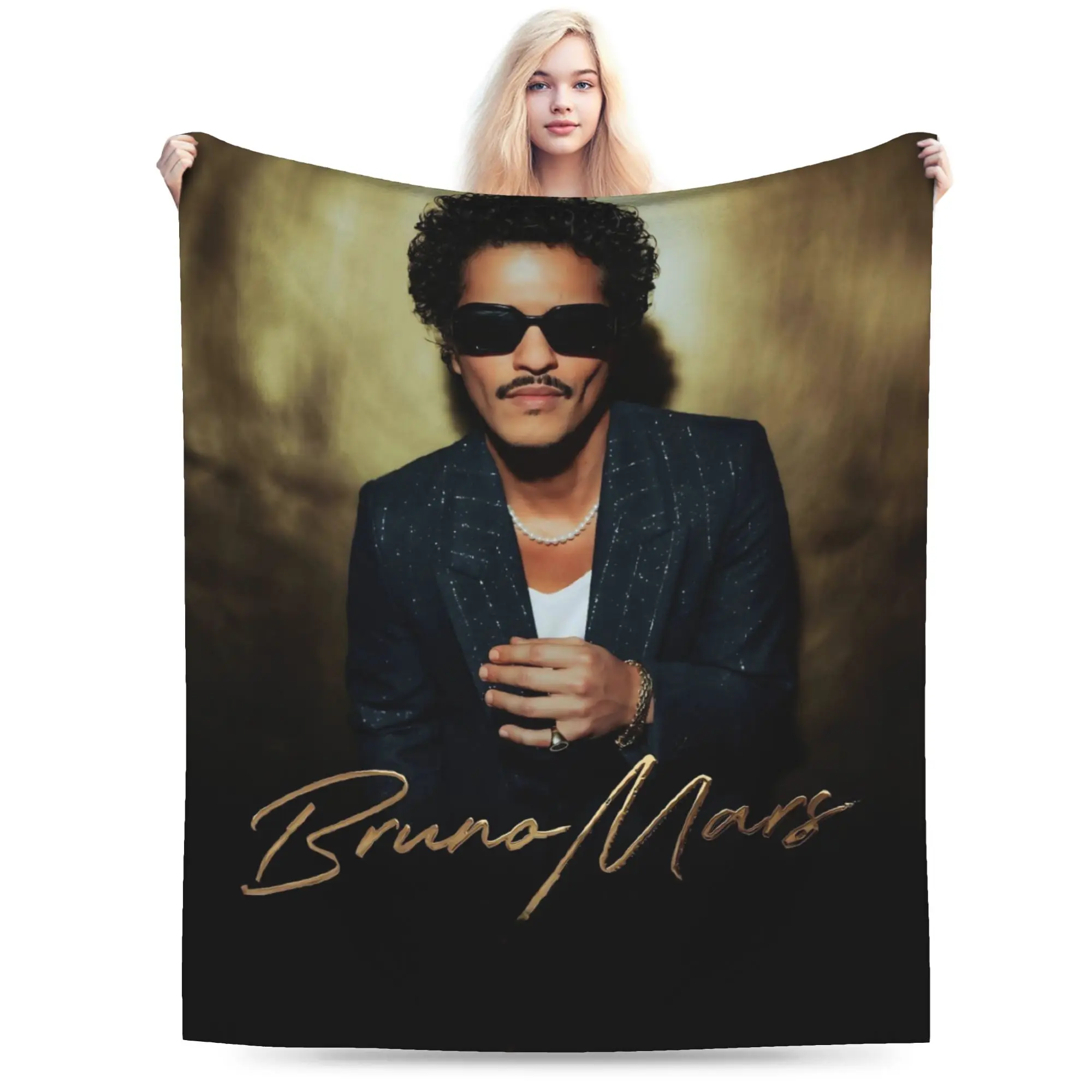 Comfort BrunoS Mars The Romantic Tour  Blanket Stuff Sofa Decorative  Throw Blankets Super Warm Velvet for Outdoor