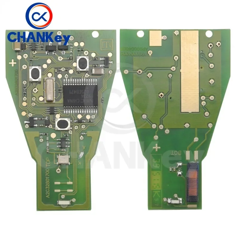 CHANKey pilot z chipem FSK 433MHZ 3 przyciski inteligentny klucz dla Mercedes-Benz B C E ML S CLK CL Vito 639 ostrze