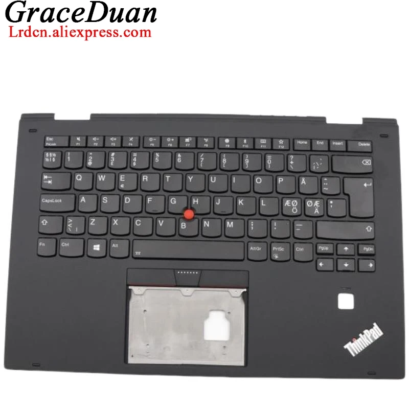 

NDC Nordic Black Keyboard Upper Case Palmrest Shell Cover For Lenovo Thinkpad X1 Yoga 2nd Gen 2 G2 01HY827 01HY867 01HY907 01HY9